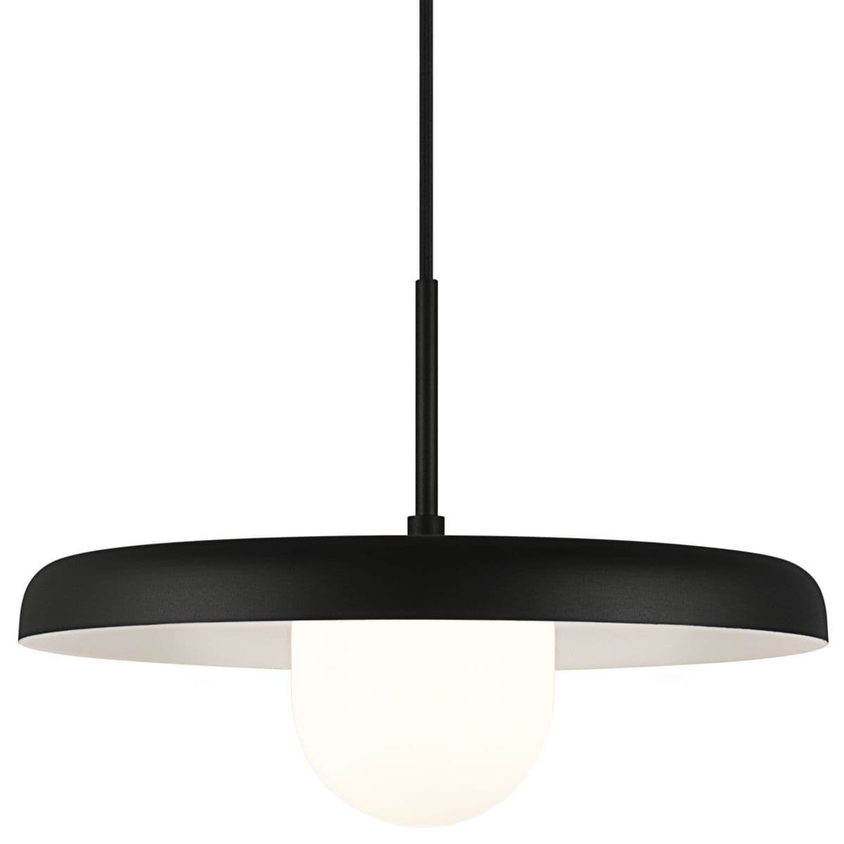 Huxe | Cressi Pendant — Matte Black, 15 in