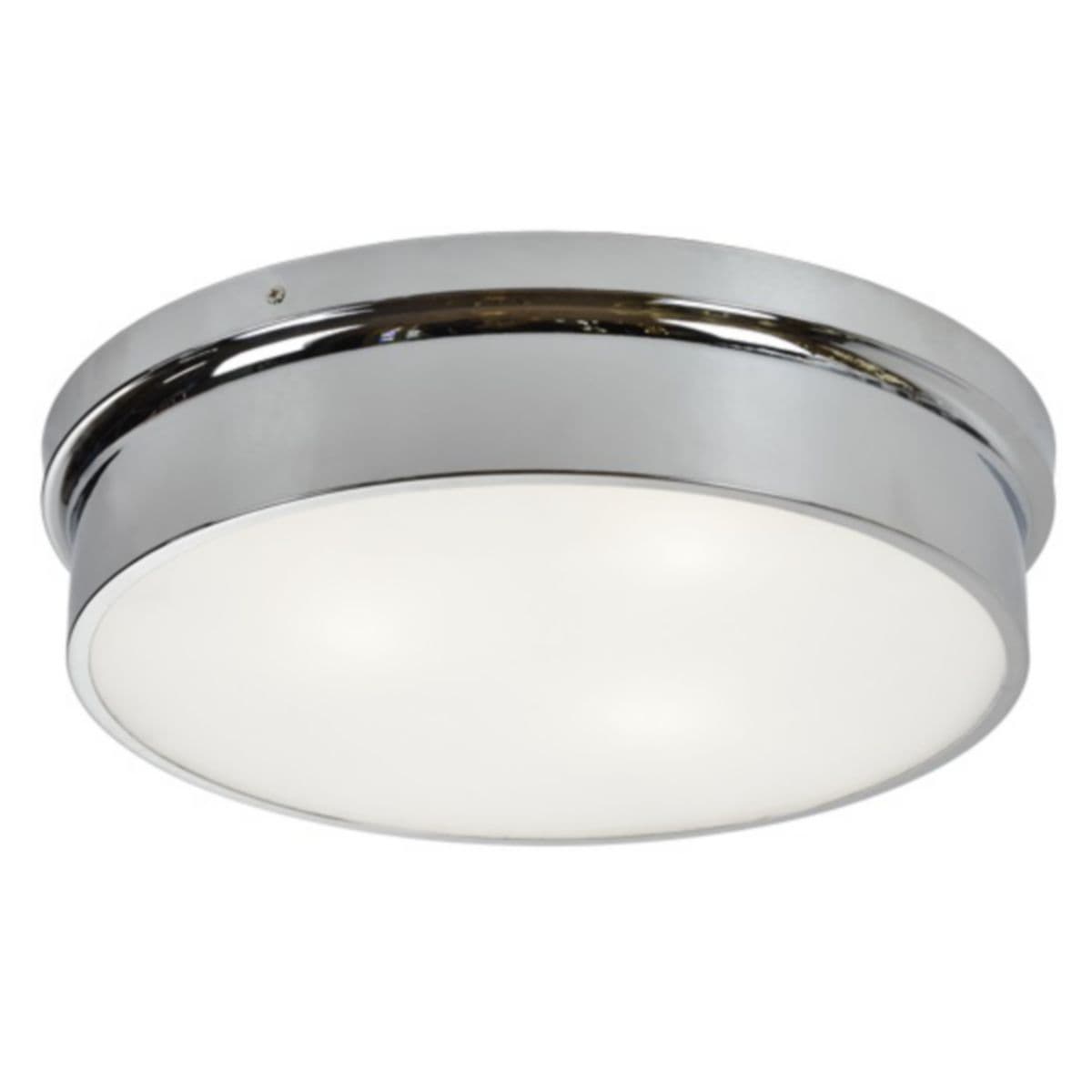 Huxe | Santiago Flushmount — Chrome, Medium