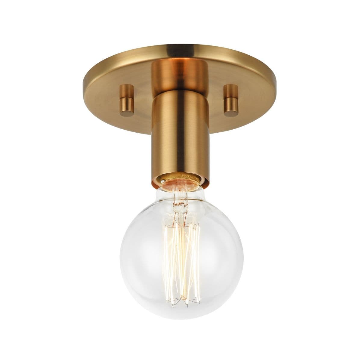 Huxe | Estefania Flushmount — Aged Gold Brass, Medium