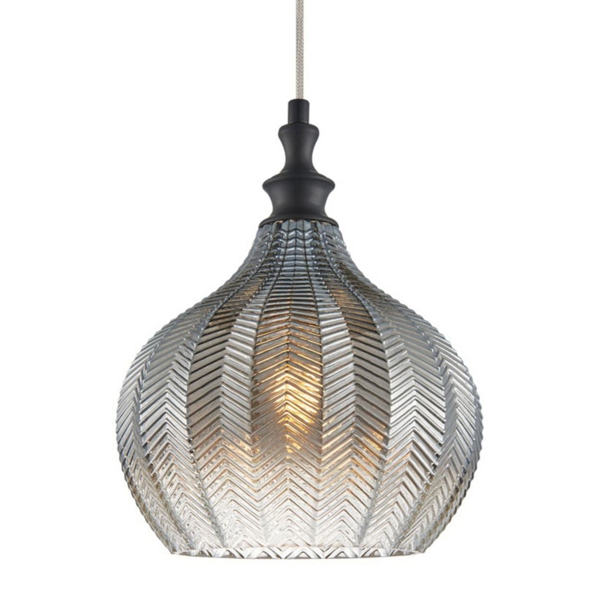 Alder & Ore | Jessalyn Dome Mini Pendant — Smoke