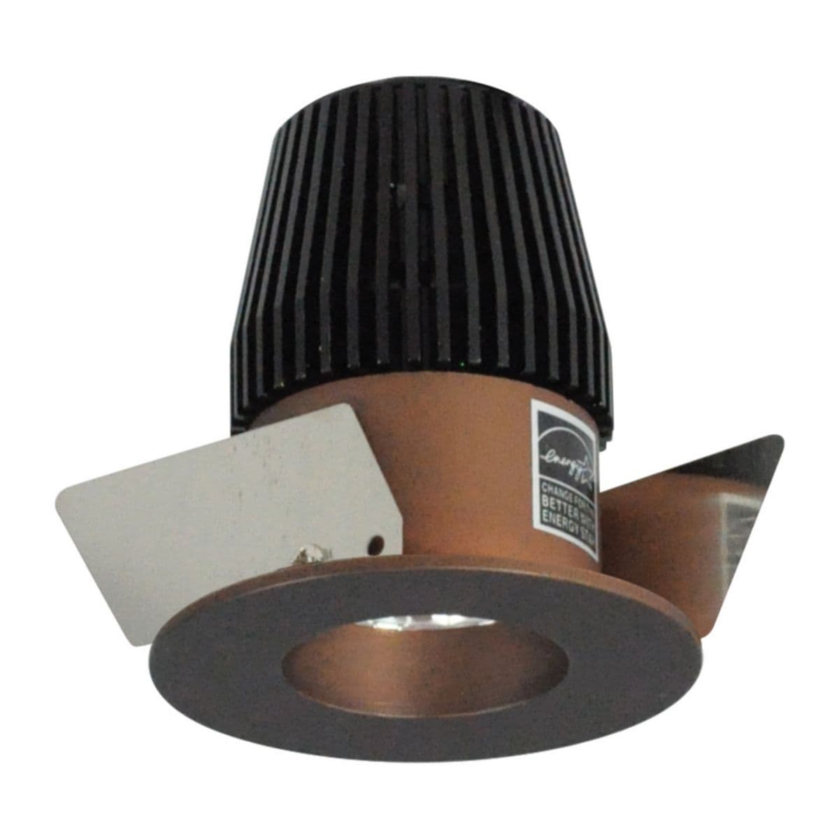 Nora Lighting | Iolite 1 Inch LED Trim — Bronze/Bronze, Round, Straight Reflector
