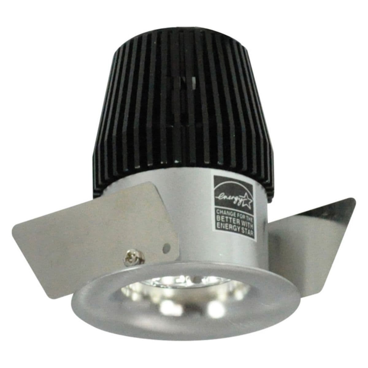 Nora Lighting | Iolite 1 Inch LED Trim — Natural Metal/Natural Metal, Round, Bull Nose Reflector