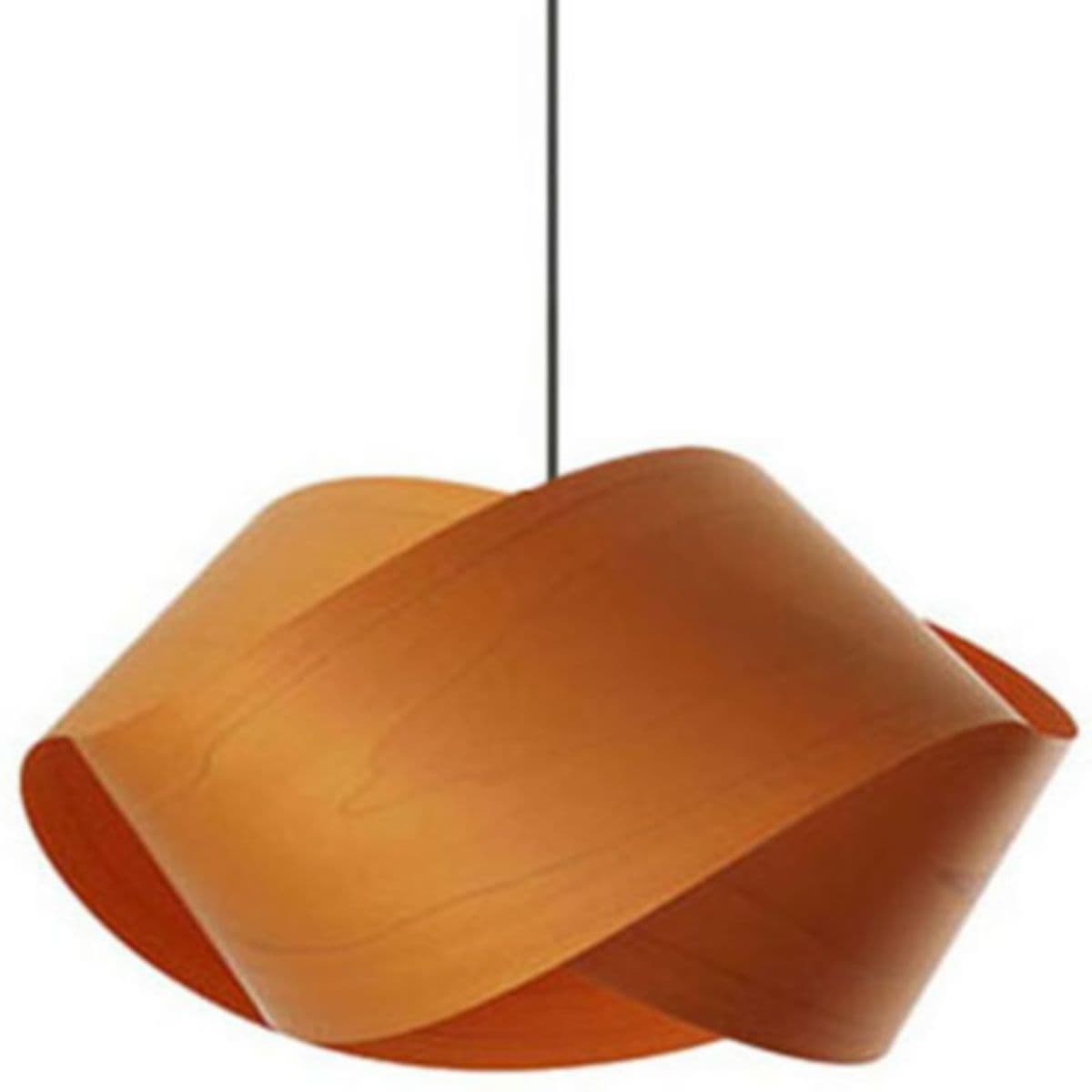 LZF | Nut Pendant — Orange, Matte Black, E26 Medium Base