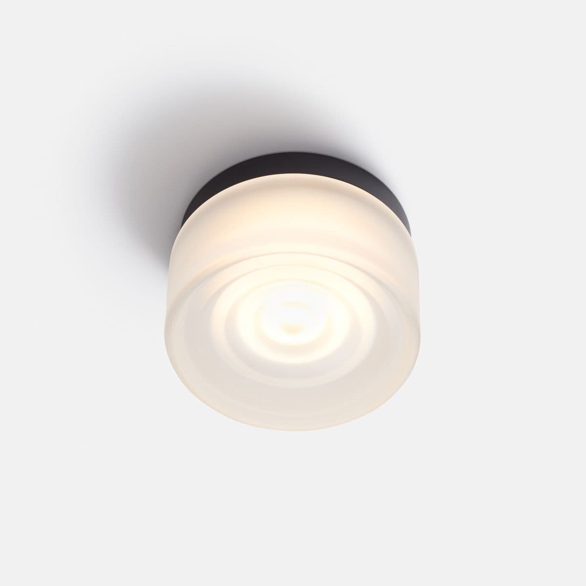 RBW | Ripple LED Flushmount — Frosted, Black Anodized