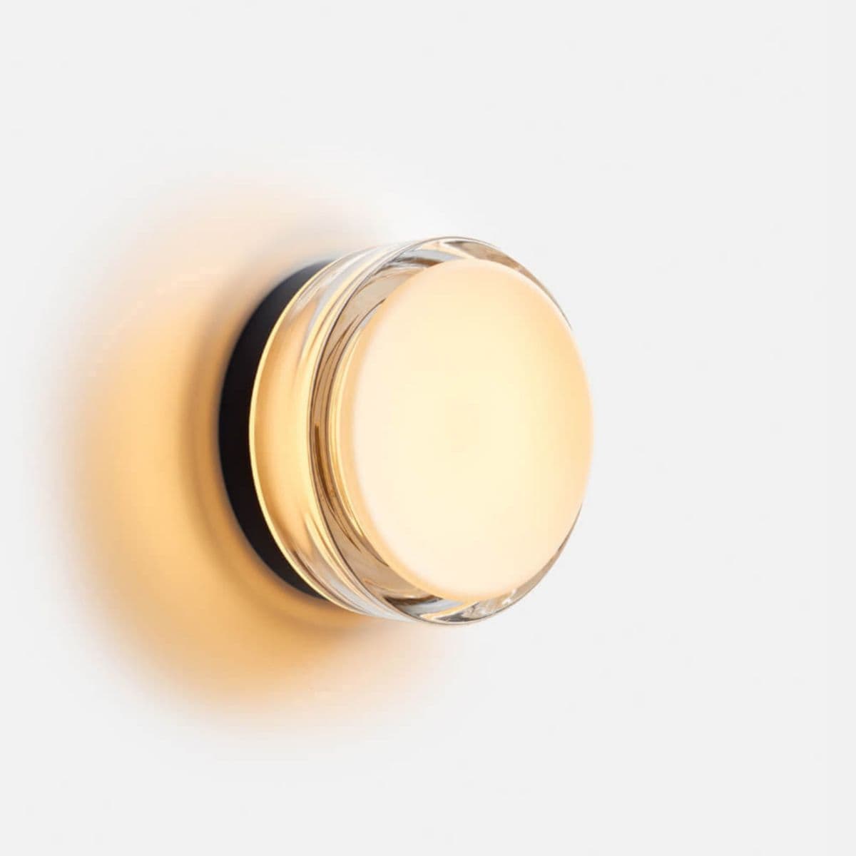 RBW | Copia LED Wall Sconce — Simply Clear with Black Anodized