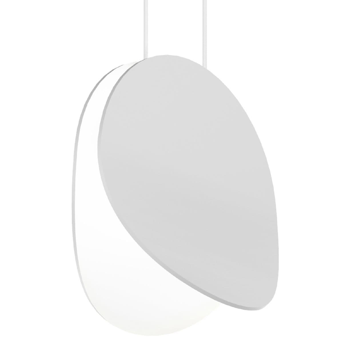 SONNEMAN Lighting | Malibu Discs LED Pendant — Satin White, 7.5-Inch, 240 Inch