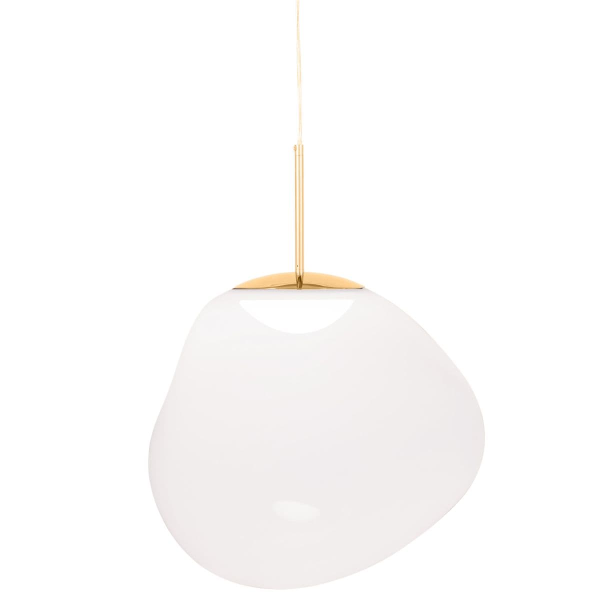 Tom Dixon | Melt LED Pendant — Opal with Gold, 11 Inch