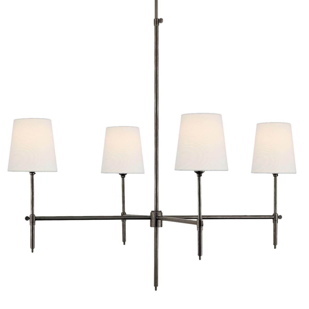Visual Comfort Signature | Bryant Chandelier — Bronze, Linen, 36-Inch
