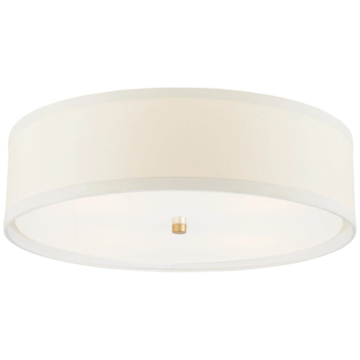 Visual Comfort Signature | Walker Flushmount — Gild with Cream Shade, Large