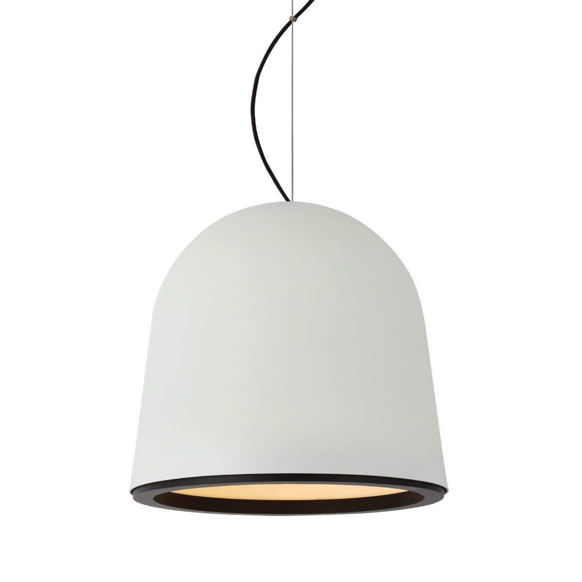 Visual Comfort Signature | Murphy Pendant — Plaster White with Matte Black, Medium