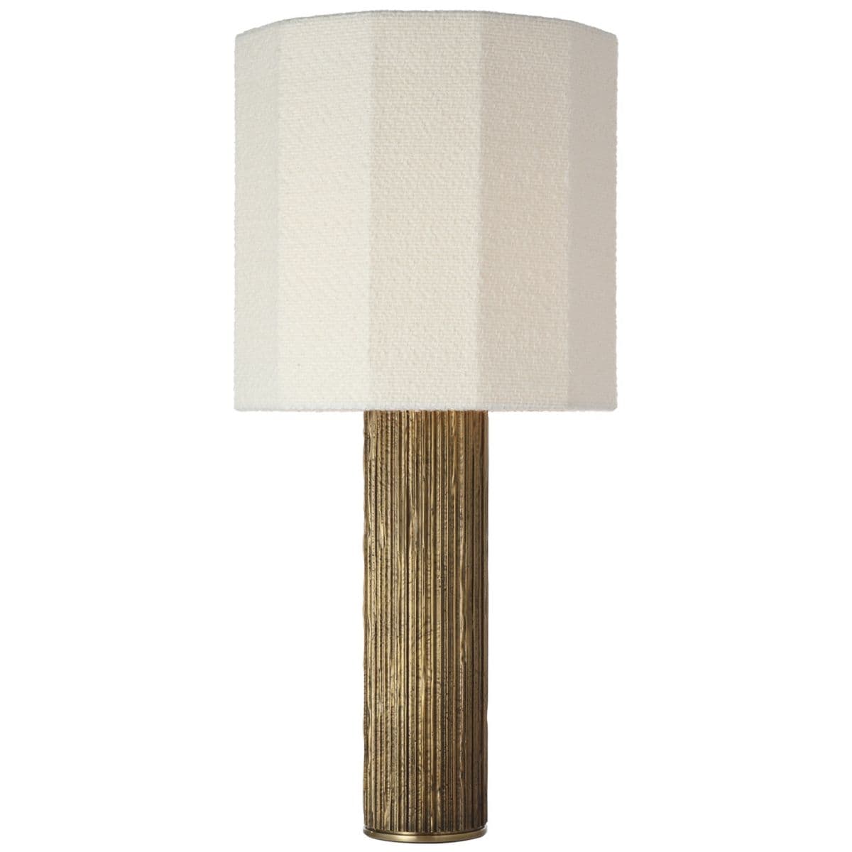 Visual Comfort Signature | Fumar Table Lamp — Ridged Tombac, Large