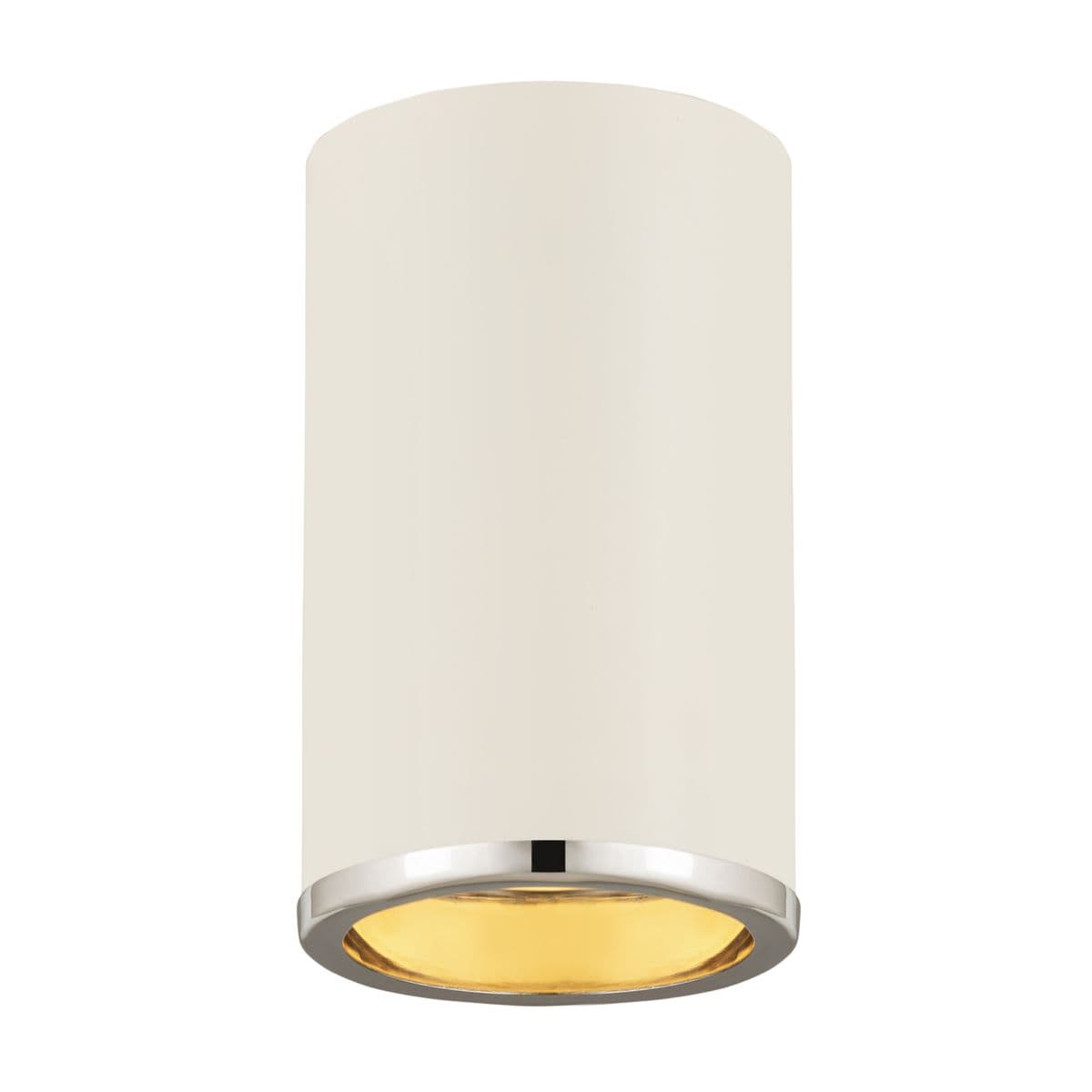 Alder & Ore | Armstrong Flushmount — Matte White with Chrome, Small