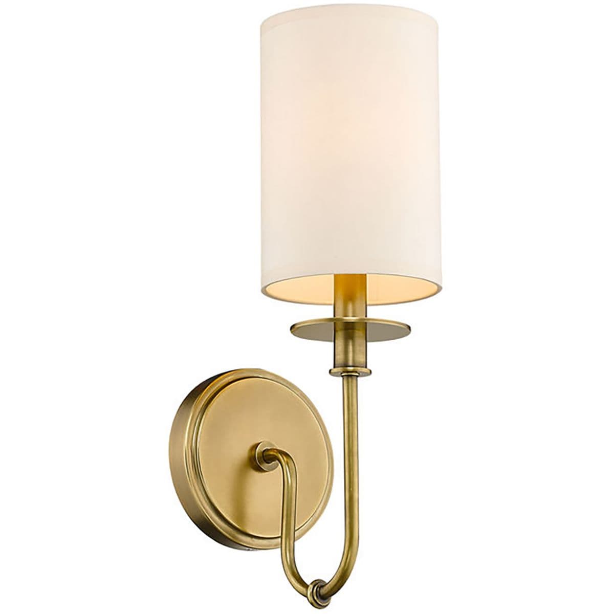 Alder & Ore | Fulton Wall Sconce — Rubbed Brass with Beige