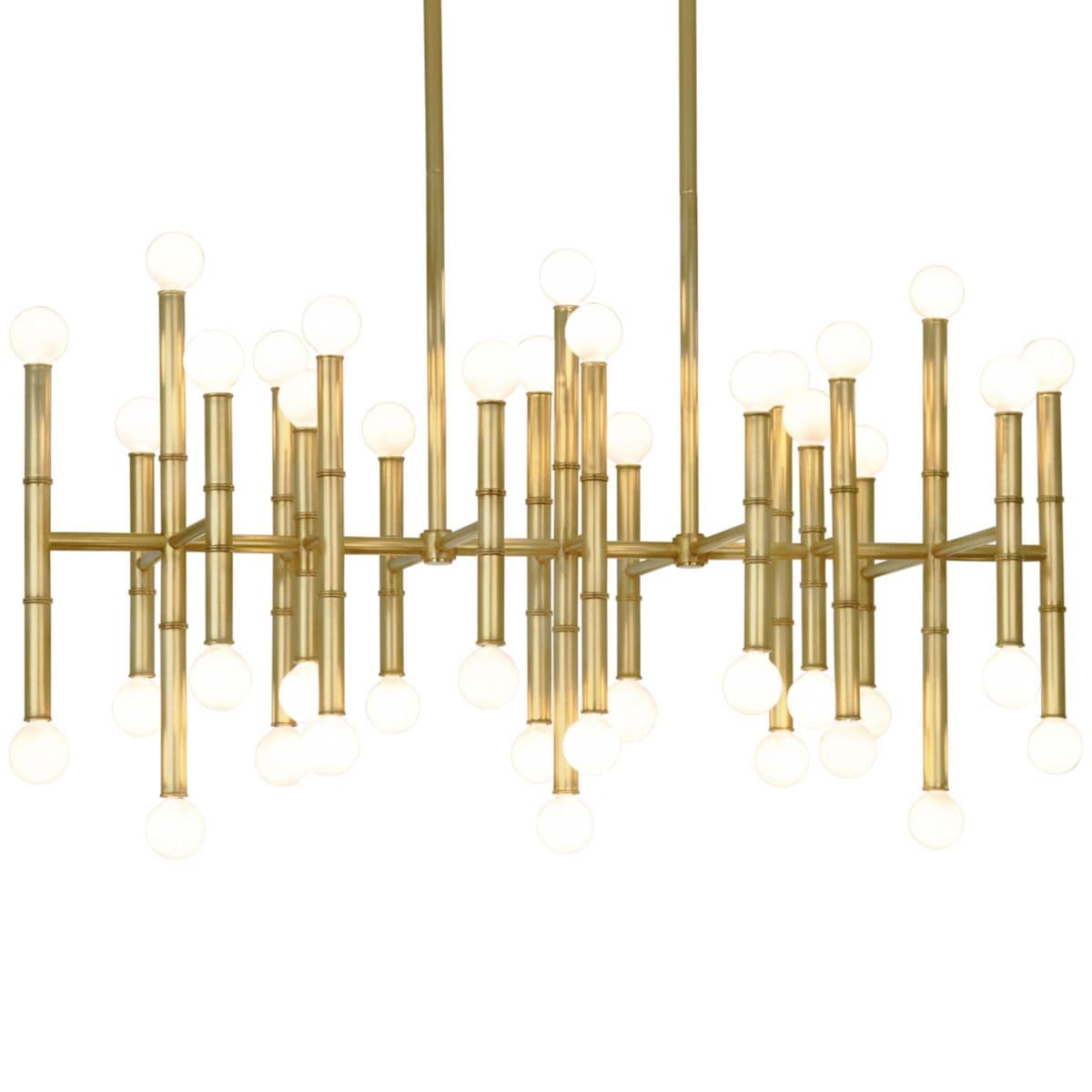 Jonathan Adler | Meurice Rectangular Chandelier — Modern Brass