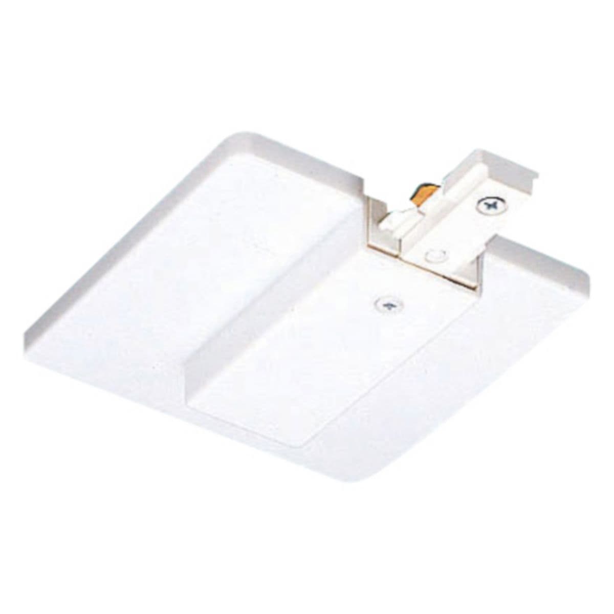 Juno | End Feed Connector & Outlet Box Cover — White, One Circuit