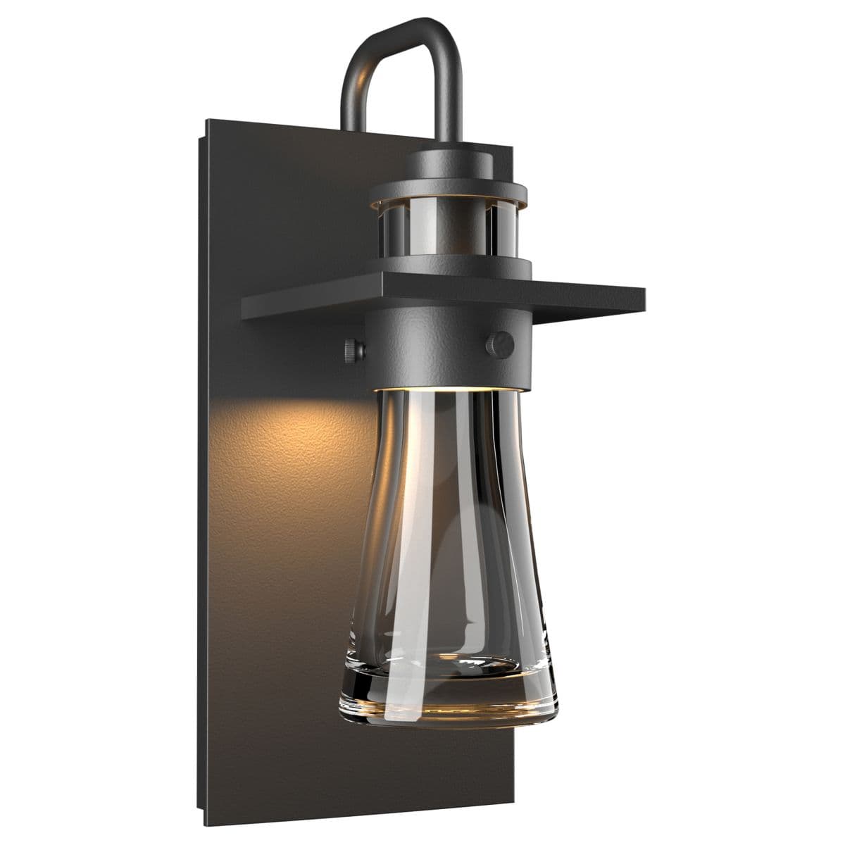 Hubbardton Forge | Erlenmeyer Outdoor Wall Sconce — Clear, Coastal Black, Medium