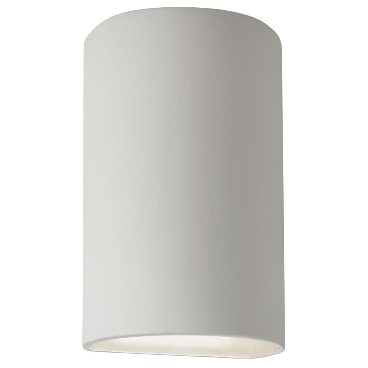 Justice Design Group | Ambiance Cylinder Downlight Wall Sconce by Justice Design Gr — Bisque, Large, Standard, Downlight, Replaceable Bulb