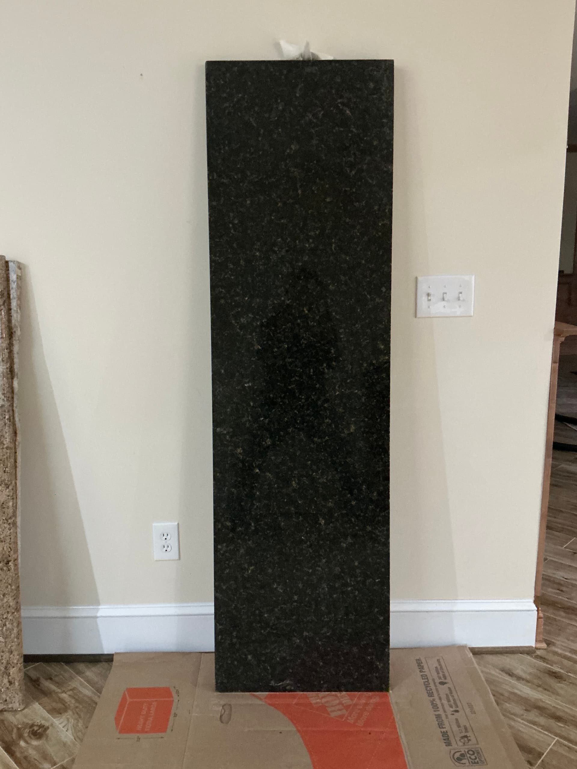 Uba Tuba Granite Slabs, two unused remnants 70" x 20" x 3/4"
