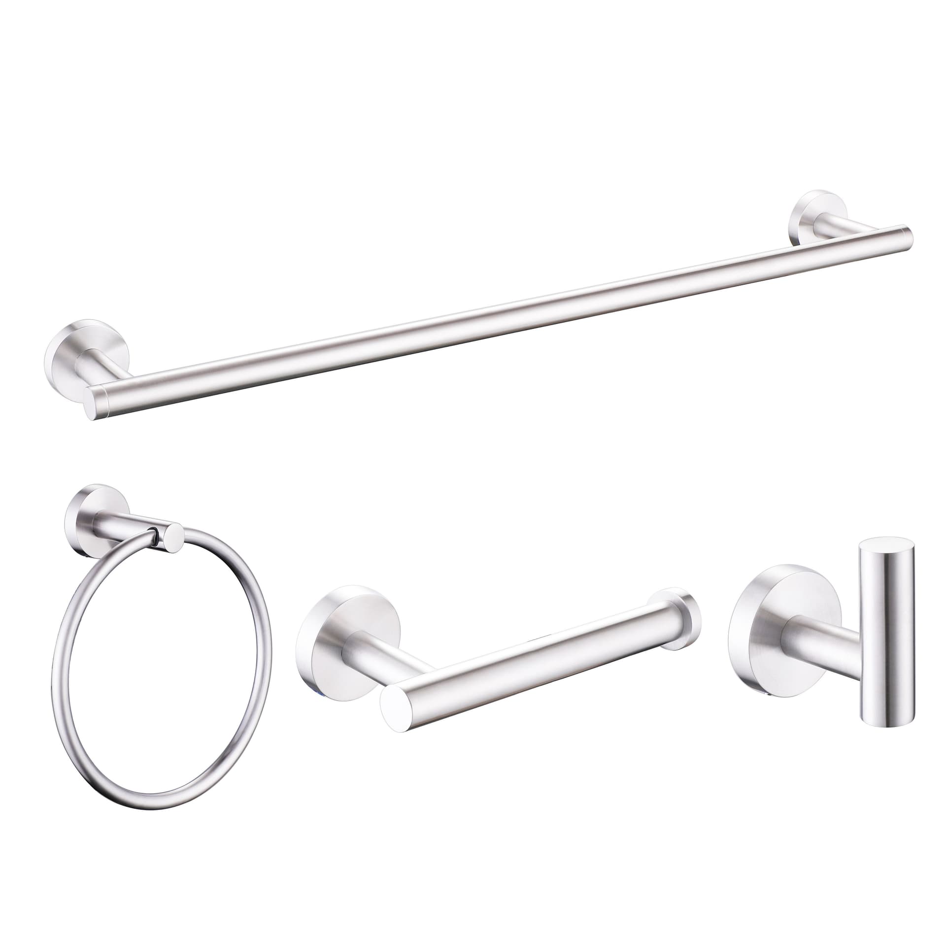 Case of 5 - 4 Pc Towel Bar Sets in Chrome with stainless steel construction
