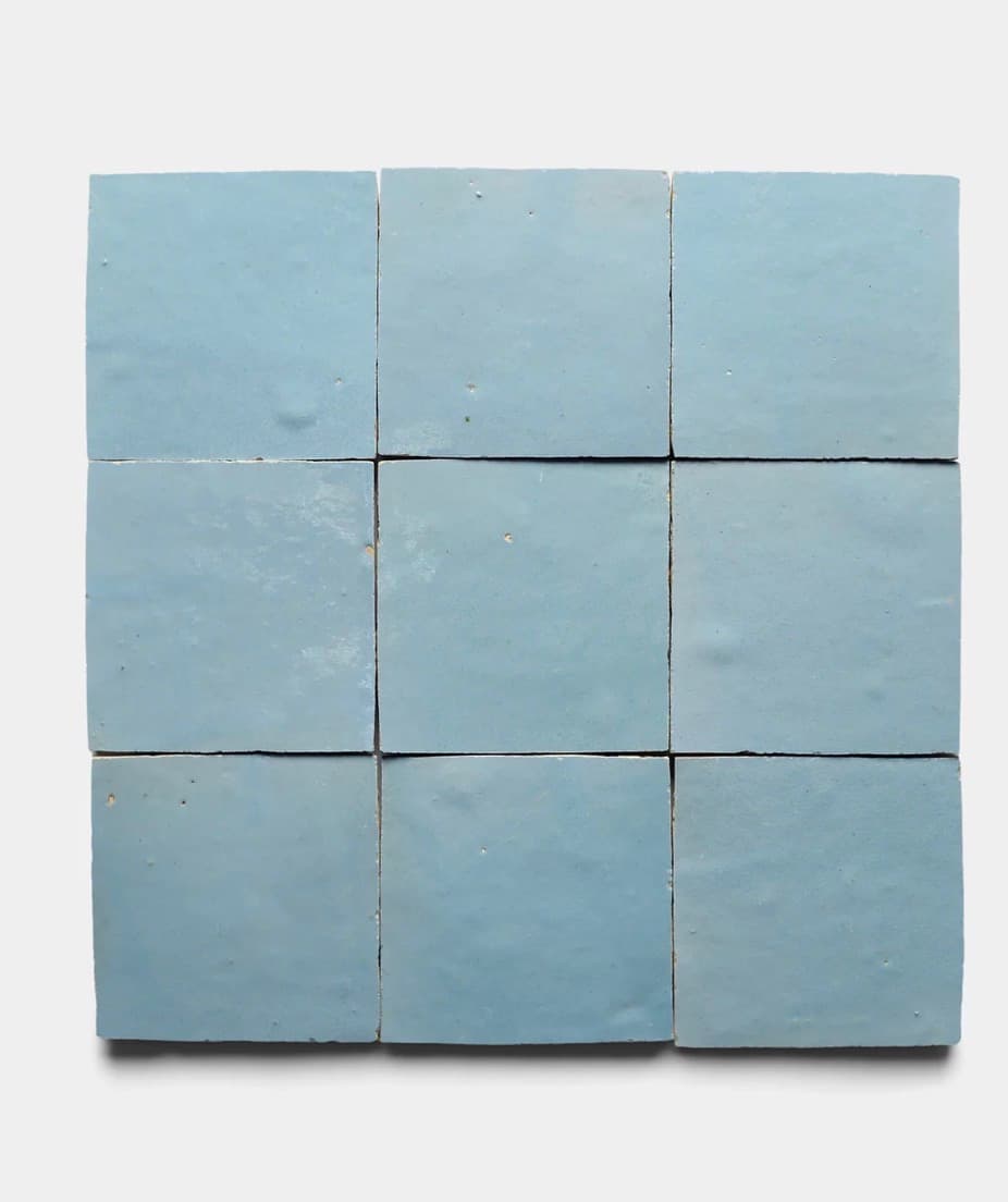 Zia Tile Superior Blue 4x4 - alternate view