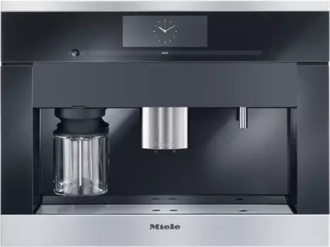 Miele PureLine M-Touch Built In Coffee System CVA6805, black and stainless steel, 24 inch