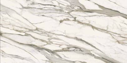 Porcelain4Top Calacatta Venato polished porcelain slab, 63" x 127" x 12mm