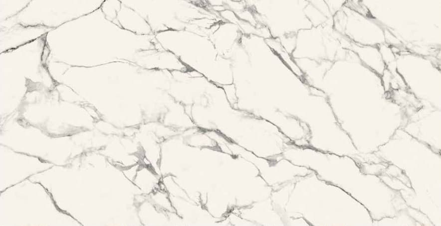 Porcelain4Top Statuario Bianco 12mm matte porcelain slab, 63" x 127"