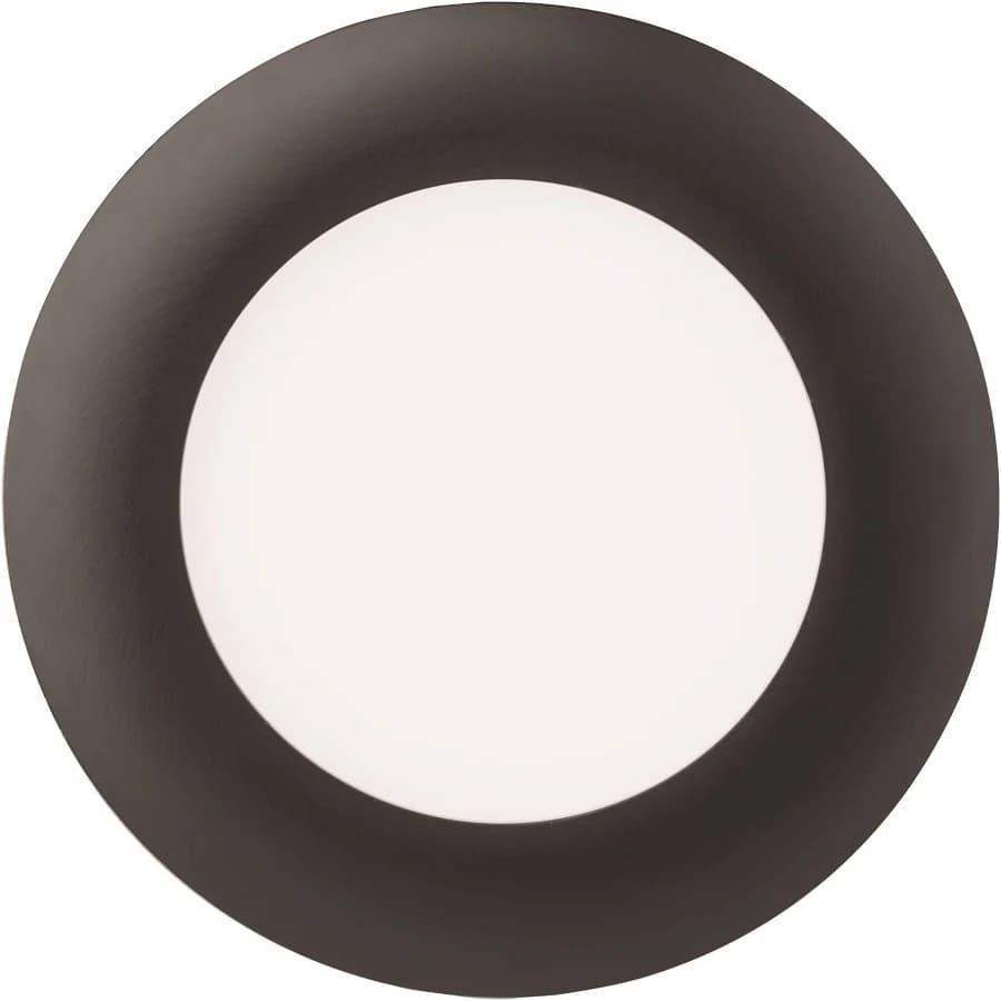 Lithonia Ultra Thin Wafer Light with black housing, adjustable 2700K-3500K, 10.5W