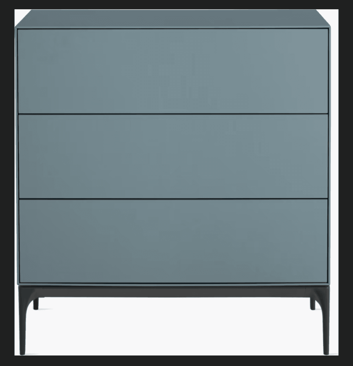 Treku Lauki Wide Dresser by Ibon Arrizabalaga, 32" tall in Ocean Blue