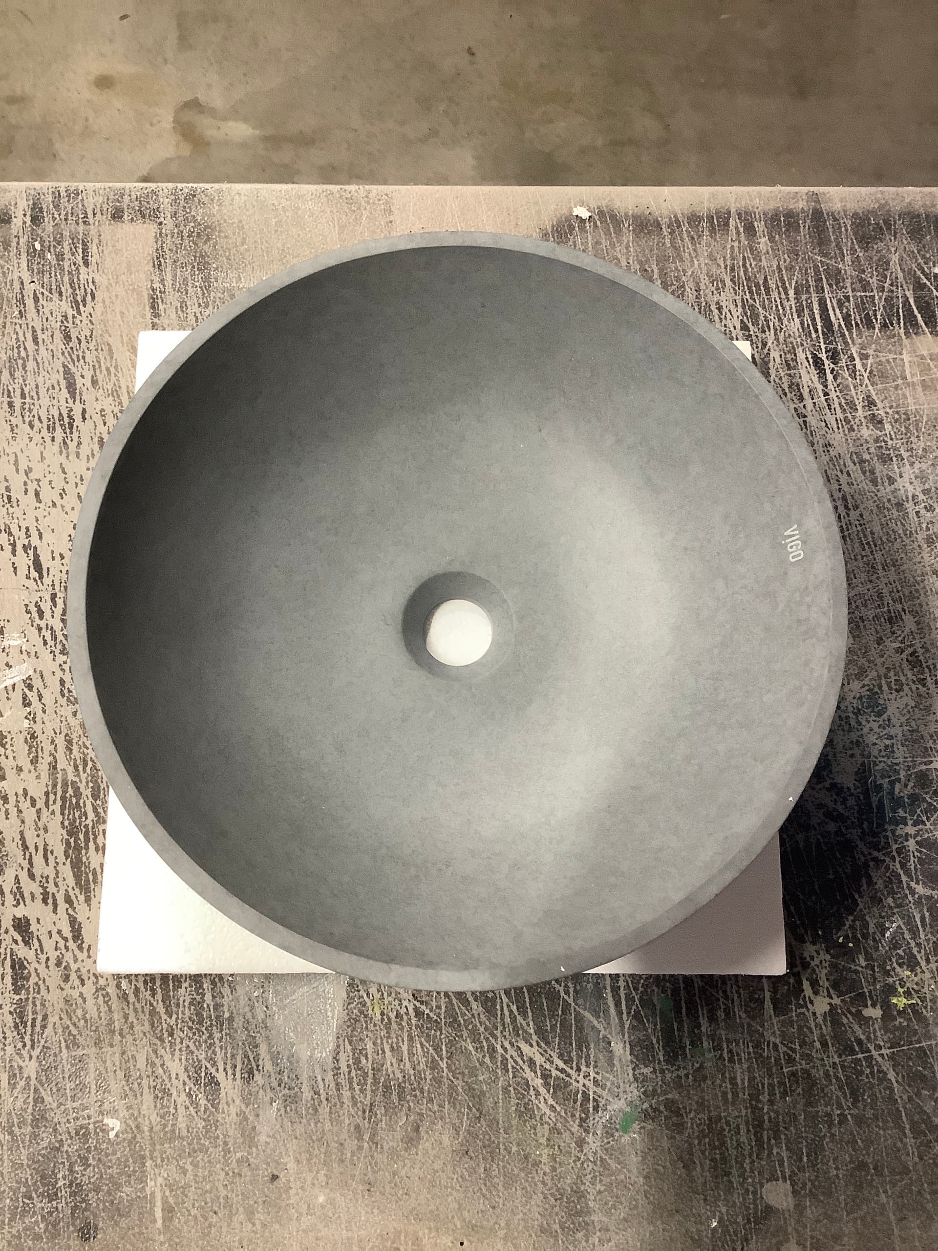 Vigo 16 inch concrete vessel sink, unused