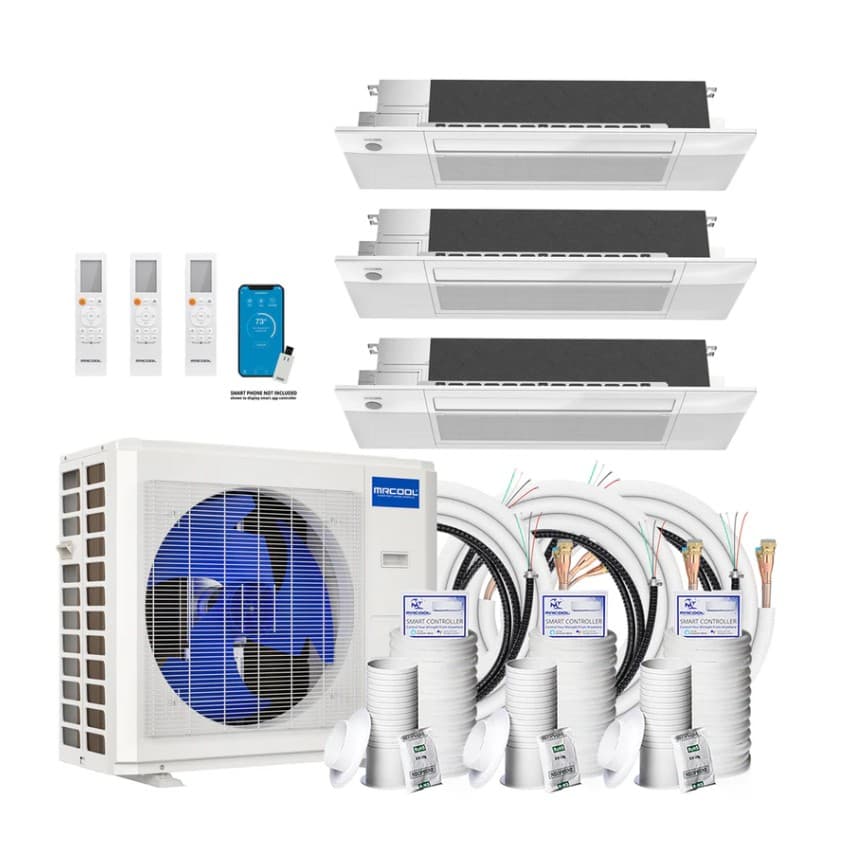 Mrcool 3-Zone Ceiling Cassette Hvac System - Diy 27K Btu