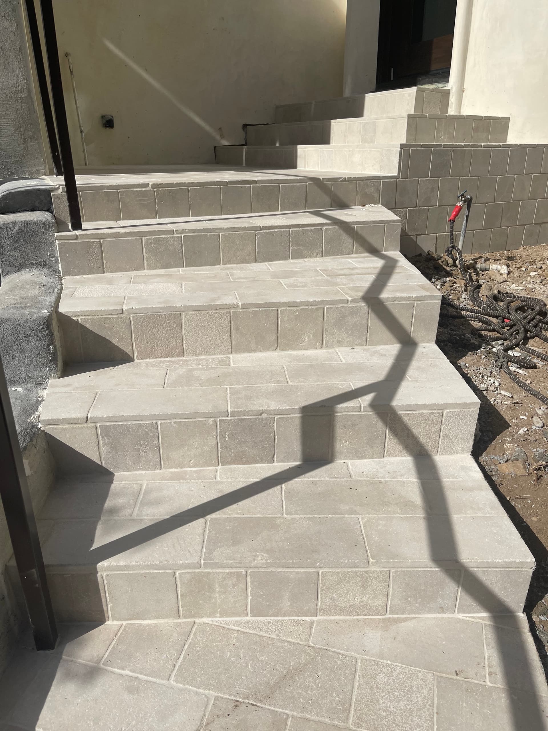 From Bottega N importers Bh Limestone tumbled 6x6x3/4 pavers