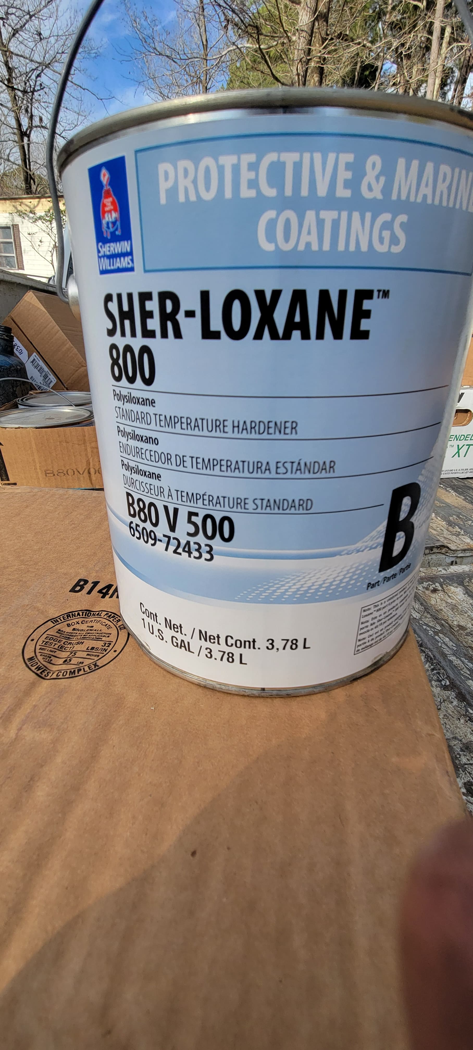 27 gallons Sher-Loxane 800 part B