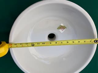St. Thomas countertop vessel sink vitreous china in white - alternate view