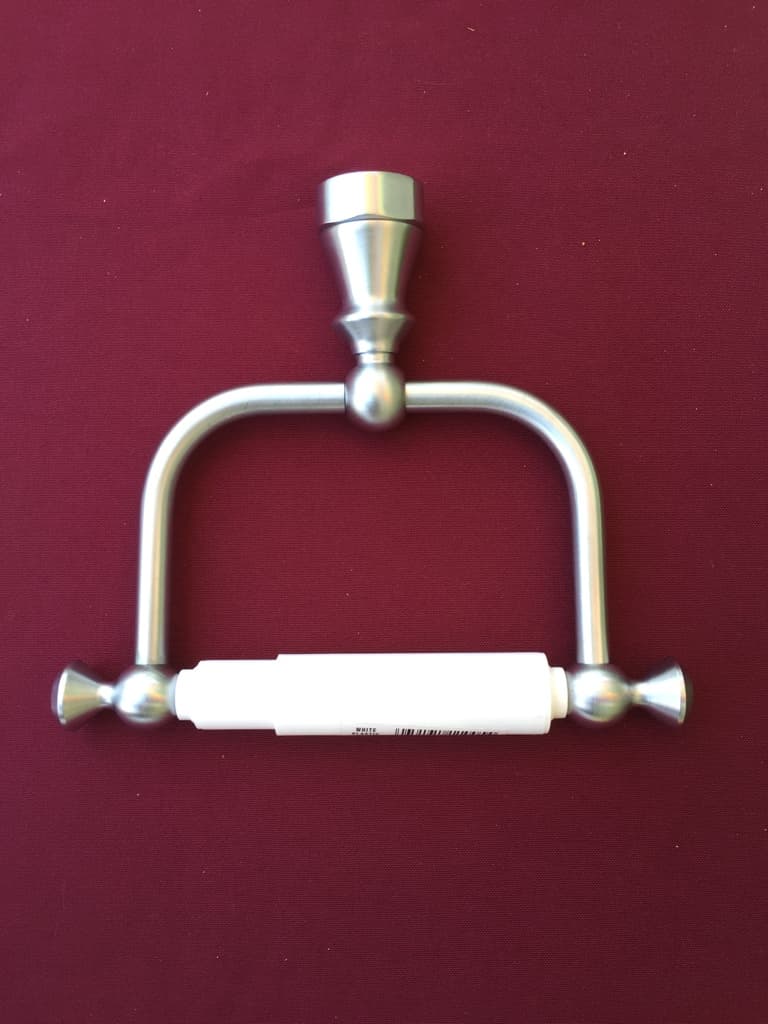 Kohler "Antique" toilet roll holder in brushed chrome