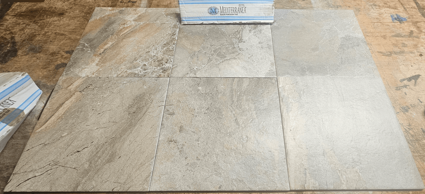 Mediterranea Glazed Porcelain Tile – 934 Sq. Ft. – New in Boxes