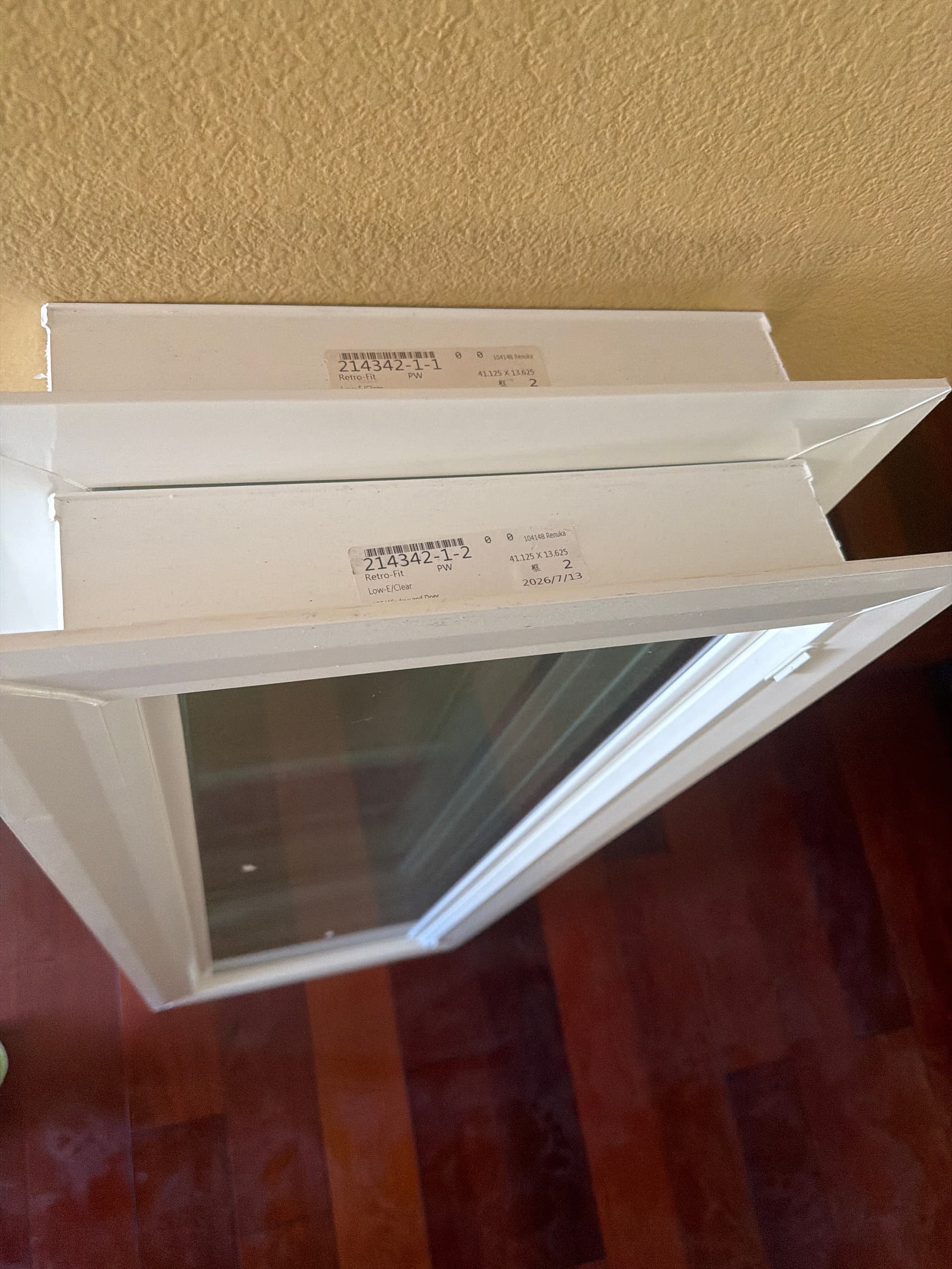 2 garage window sized picture windows for sale