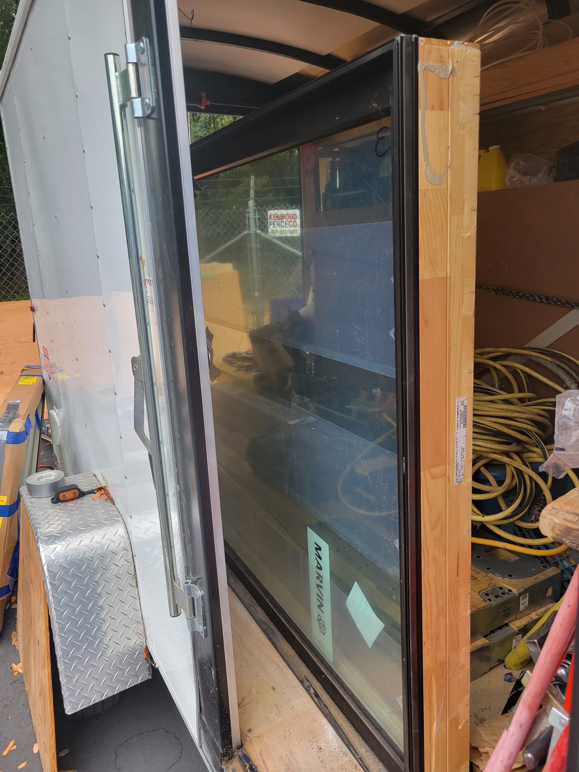 2 Marvin Ultimate windows, misc. hardware and fasteners, foundation to finish. A trailer full.