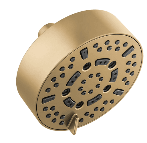 Brizo Essential 1.75 Gpm Multi Function Shower Head in Luxe Gold