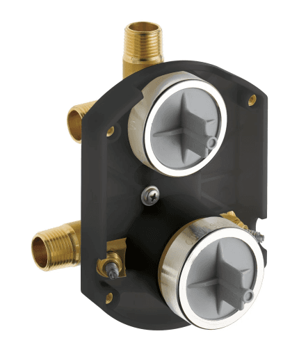 Brizo Multichoice Universal Shower Rough In with Service Stops and Integrated Three Port Diverter