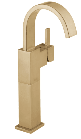 Delta Vero Single Hole Bathroom Faucet with Riser in Champagne Bronze
