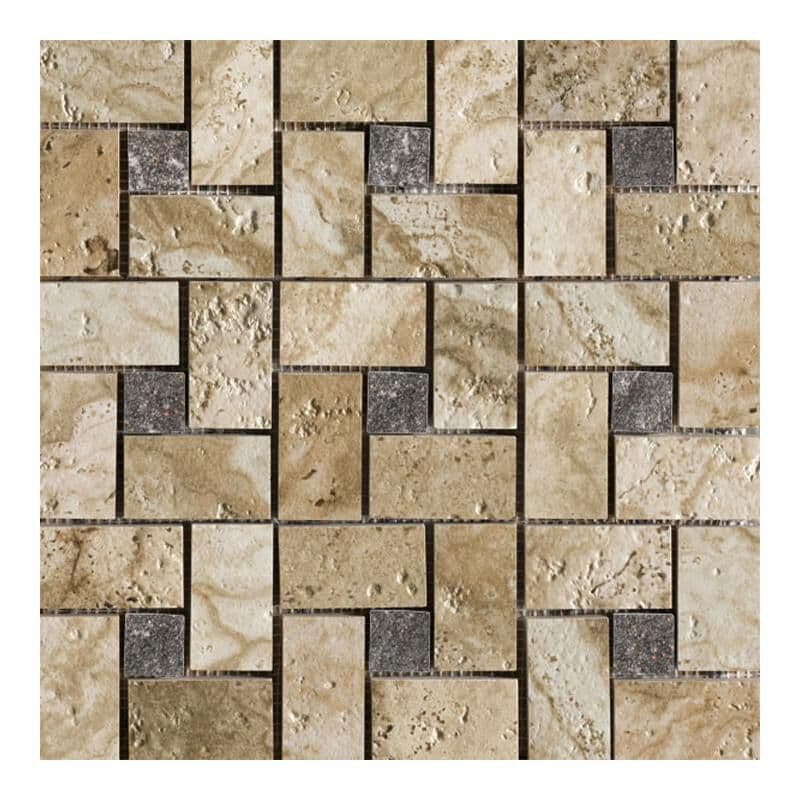Marazzi Archaeology Chaco Canyon Porcelain Tile 13"x13" Pinwheel