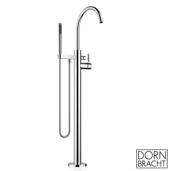 Dornbracht Meta Freestanding Tub Filler with Hand Shower,Polished Chrome
