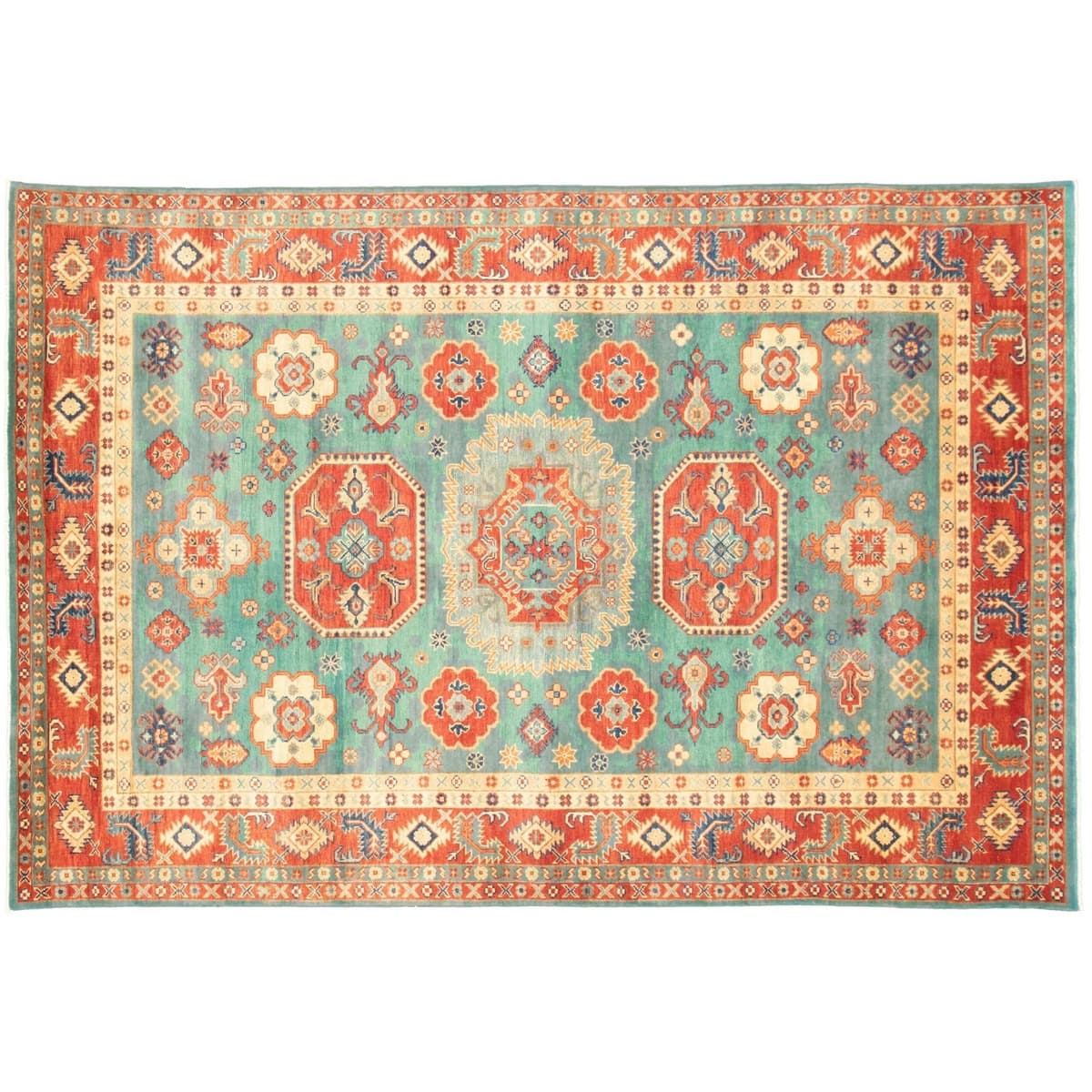 Bohemian Hand-Knotted Rug, 6'0" X 9'0"