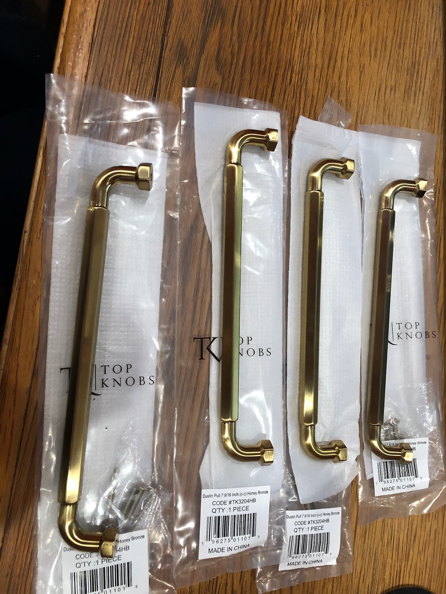 Top Knobs 8" Brass Cabinet Pulls - alternate view