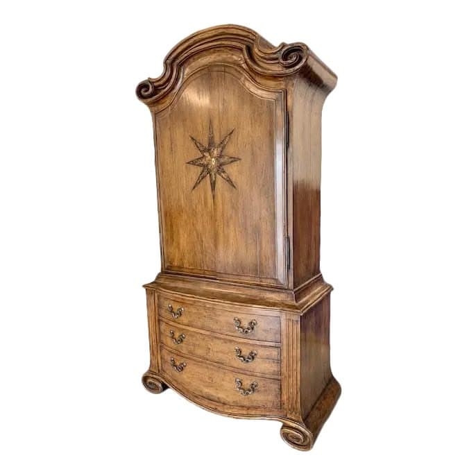 Antique Portuguese Walnut Armoire by Therien Studio Workshop