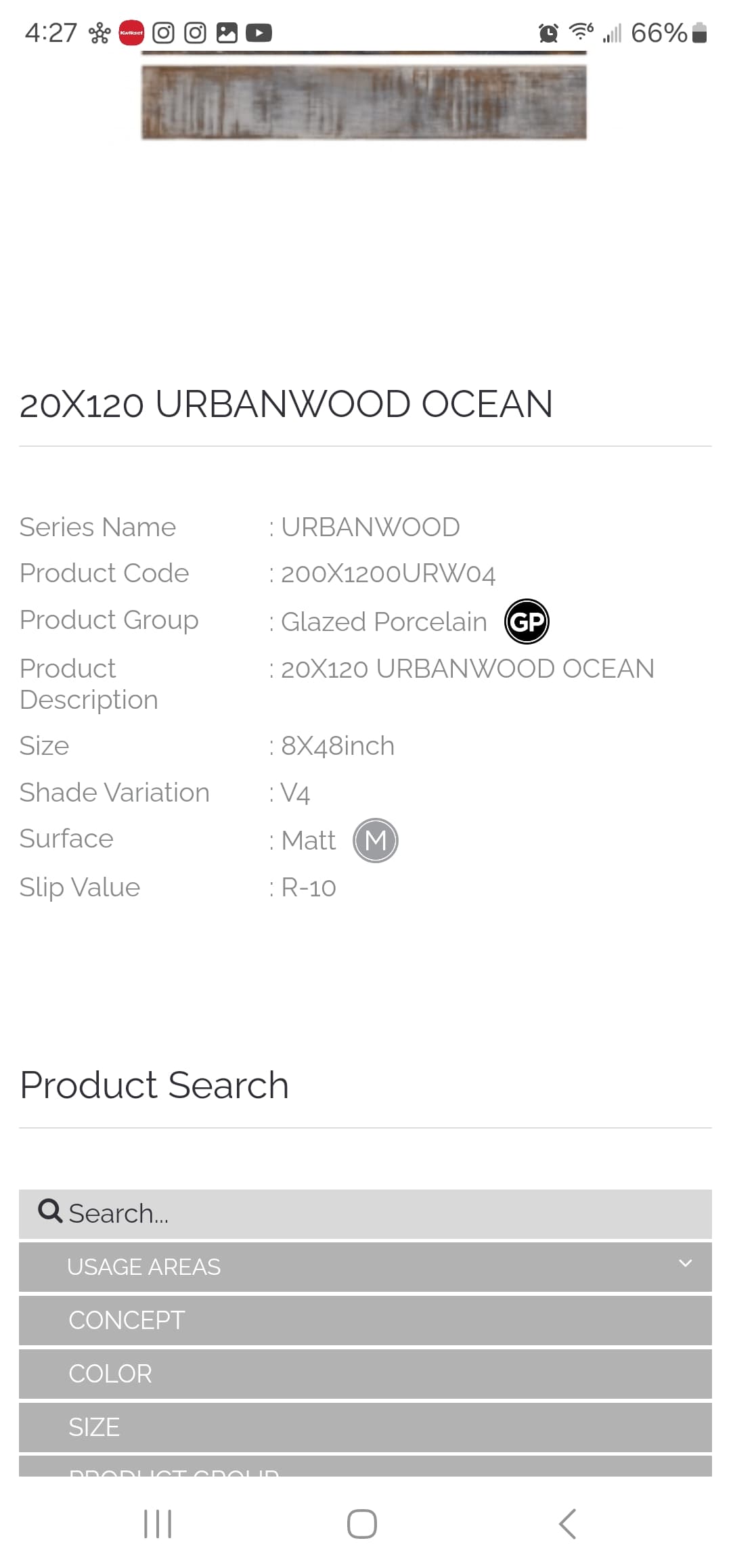 Shaw Porcelain Tile 800sq ft - alternate view
