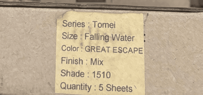 Lunada Bay Tile – Tomei Falling Water – Great Escape – Shade 1510 - alternate view