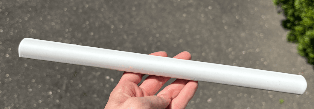 Nanda White Ceramic 1 X 12 Pencil