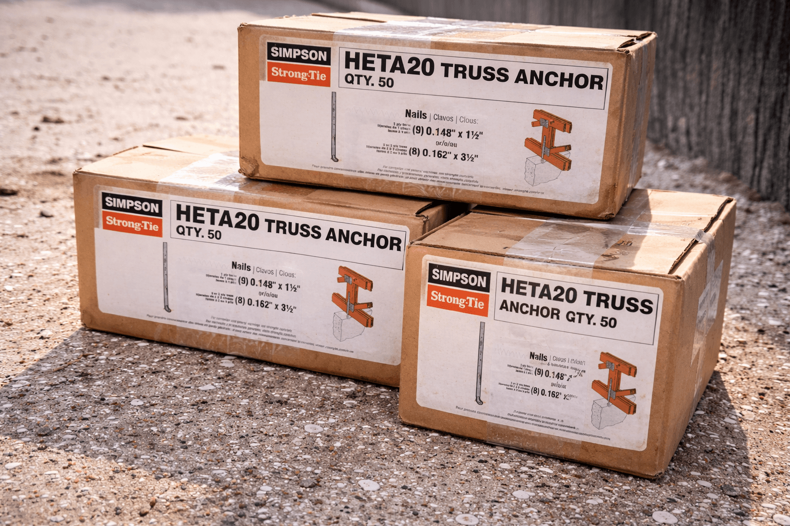 Simpson Strong-Tie HETA20 Embedded Truss Straps (50 Pack))